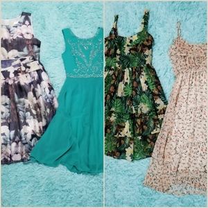 Lot of 4 Summer Dresses Size S